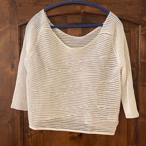 COP.COPINE Nukari white knit sweater. Euro Size 42 NWT